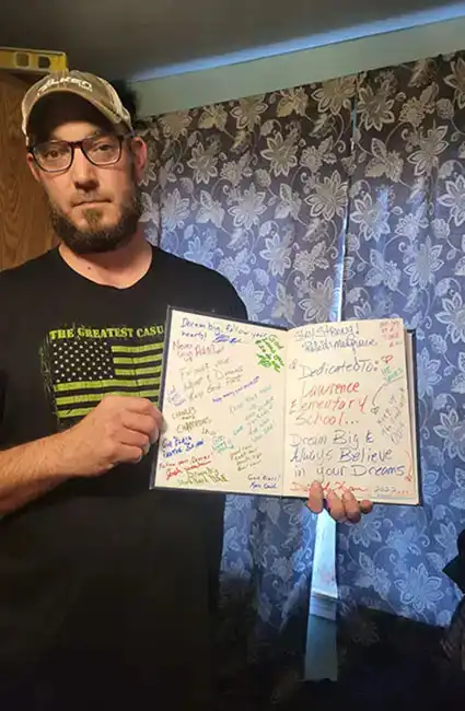 David Haaves book dedicated to the Kids of South Dakota Veteran Community love Big Tony VFW -- David Haave